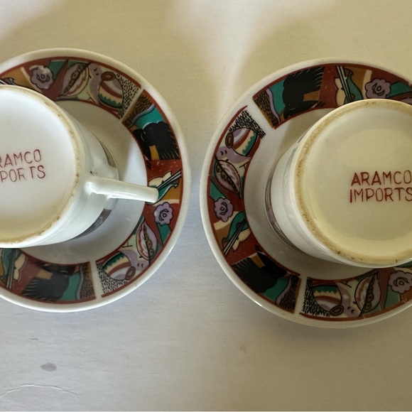 tea cup and saucer set Of 2 - Picture 3 of 8